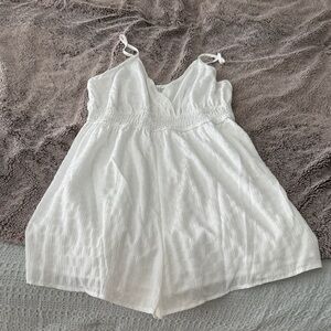 SHEIN White Sleeveless Romper